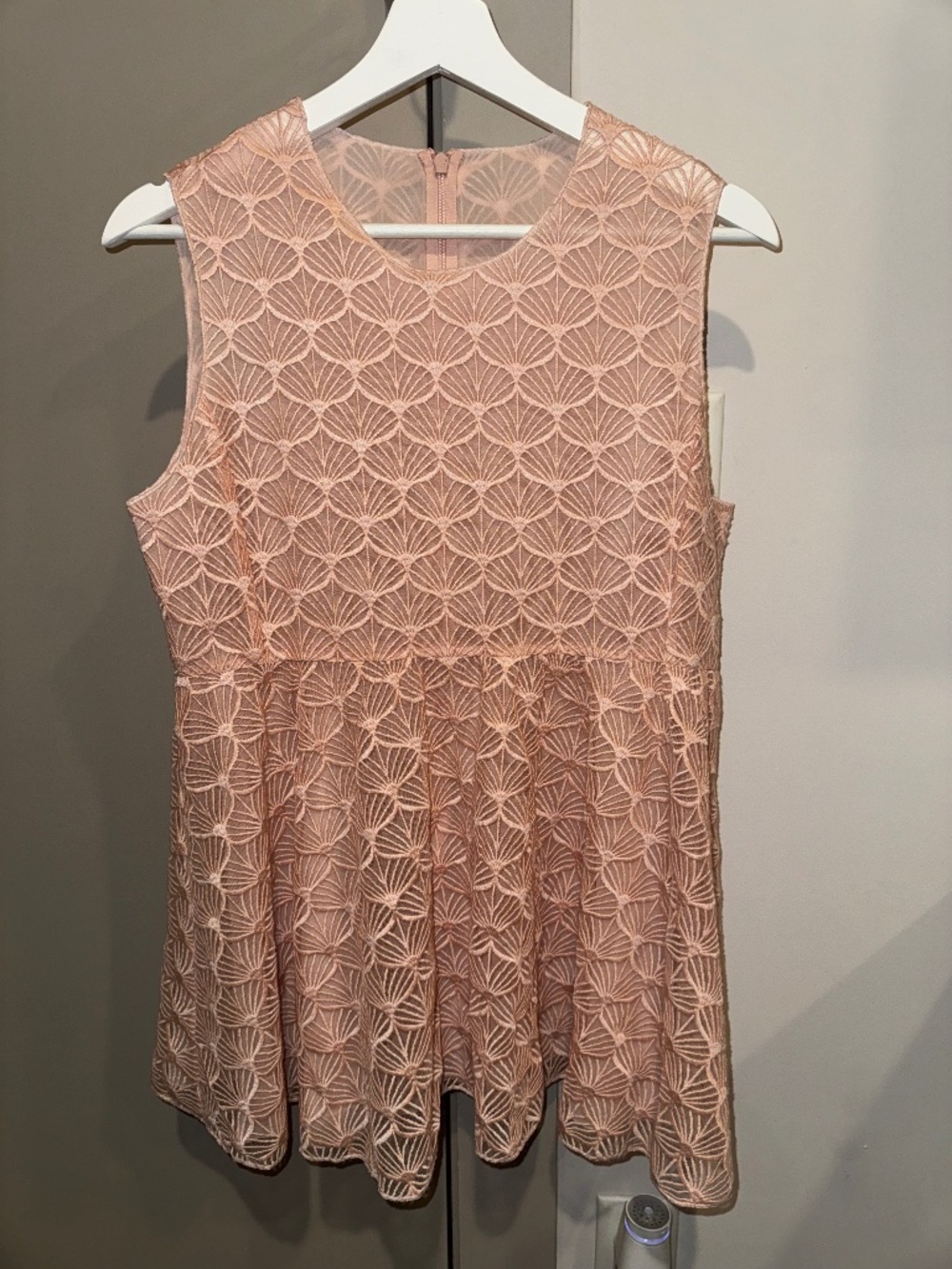 Longchamp Lace Peplum Top